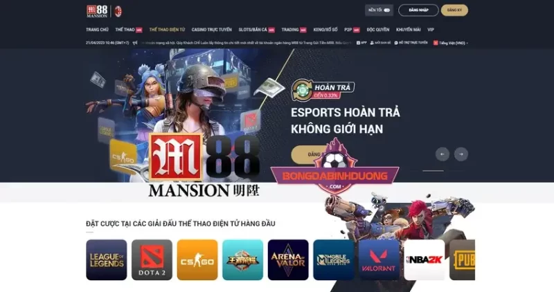 #10 nhà cái cá cược Esport chất lượng được đánh giá cao